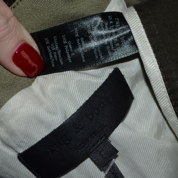 NWOT $595 Sz 0 Rag & Bone Kinsley Army Green Vest - Picture 7 of 7